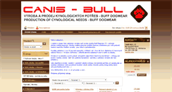 Desktop Screenshot of canis-bull.cz